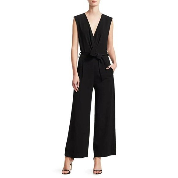 Iro Crew Jumpsuit 8 Slit Open Back Crop Wide Leg - Picture 1 of 14